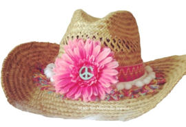 Ibiza hoed flower and Peace Ibiza hoed flower and Peace